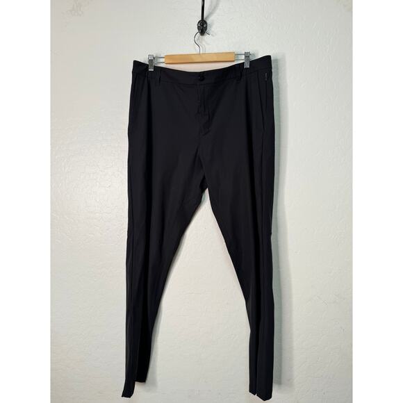 Lululemon Mens ABC Black Classic Performance Pants Size 38 Inseam Straight Leg - Picture 1 of 8
